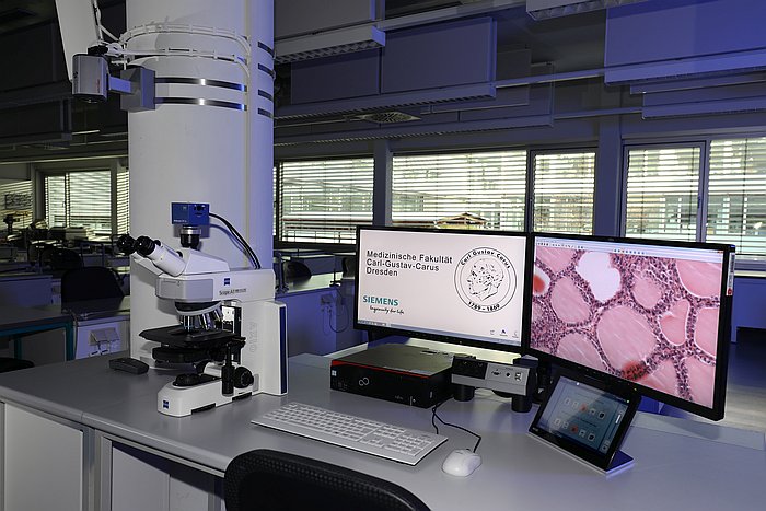 Referenz „Medizinische Fakultät Dresden - Hörsaal Mikroskopie“ – Dreßler Ingenieure